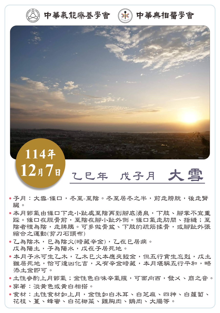 乙巳年戊子月大雪